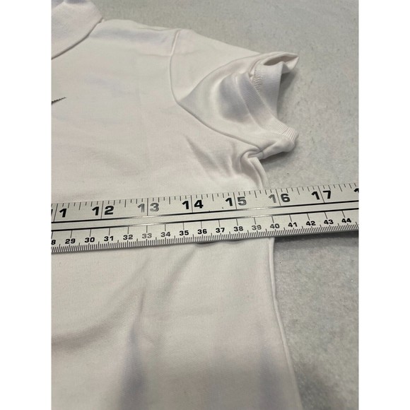 IZOD Approved Girls School Uniform Short Sleeve Polo Shirt XL 16 White NWT - Picture 7 of 9